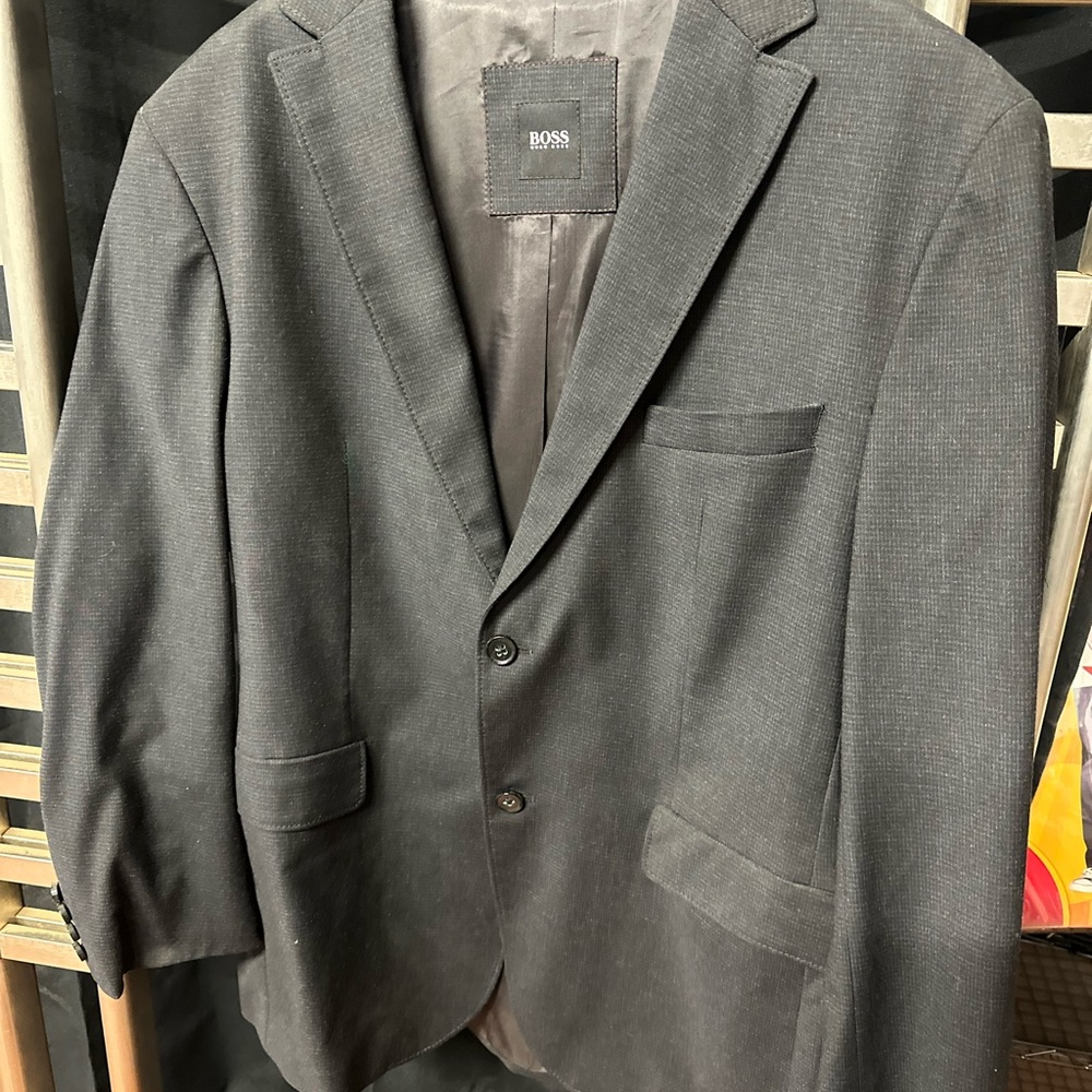 Hugo Boss Charcoal Blazer for Men 42R